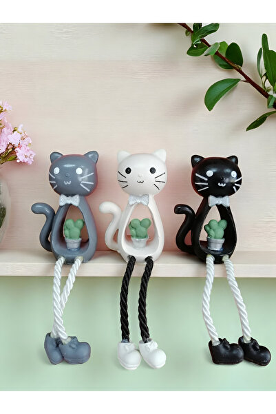 Grimsi Kedi Biblo Ayakları Sallanan 3 Lü Set