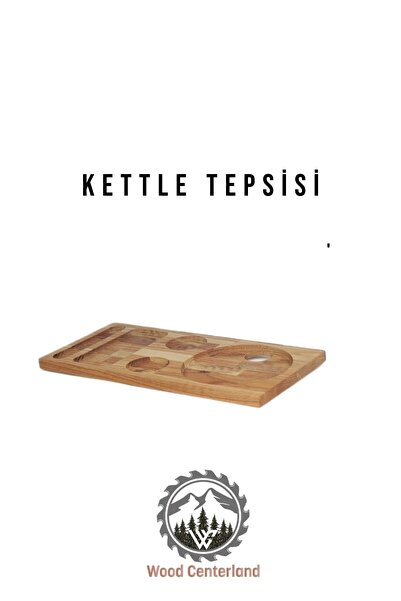 AKalite Kayın Kettle Sunum Tepsisi , Otel Sunum Tepsi , Karşılama Hotel Sunumluk, Fincan Altlığı