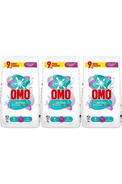Omo Matik Toz Çamaşır Deterjanı 27KG Beyazlar ve Renkliler (180 Yıkama) (3PK*...