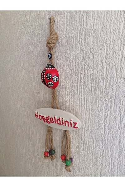 Grimsi Red Ladybug Welcome Decorative Door Wall Ornament