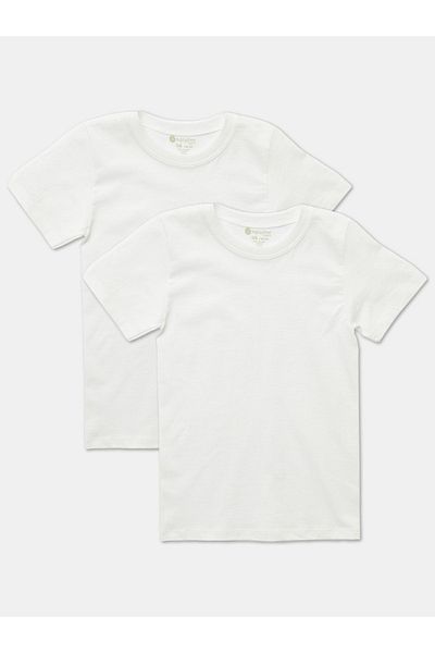natuline Boy's / Girl's Organic Cotton Combed 2 Pack T-Shirt 2004