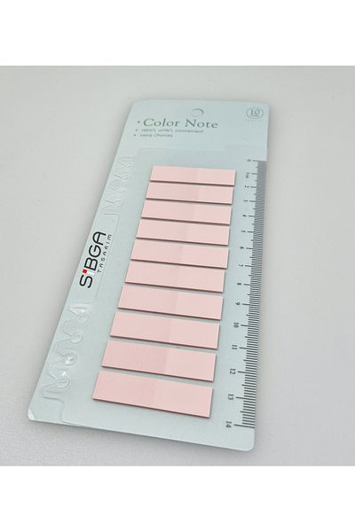 sibga tasarım Transparent Light Pink Colored Postit Post-It Post It. Bookmark Bookmark Postit Sticker Note Paper 0204