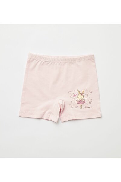 natuline Girl's Sweet Rabbit Lycra 4-Piece Boxer 5501-4
