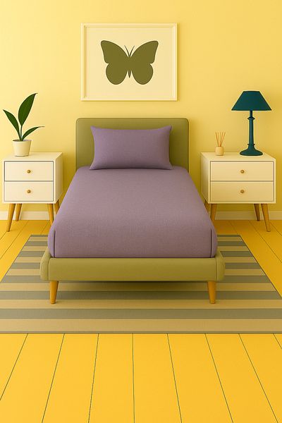 Home Single |   Fitted Sheet |   Cotton Ranforce Fabric 1 Piece Zippered Pillow Case (50X70 cm)