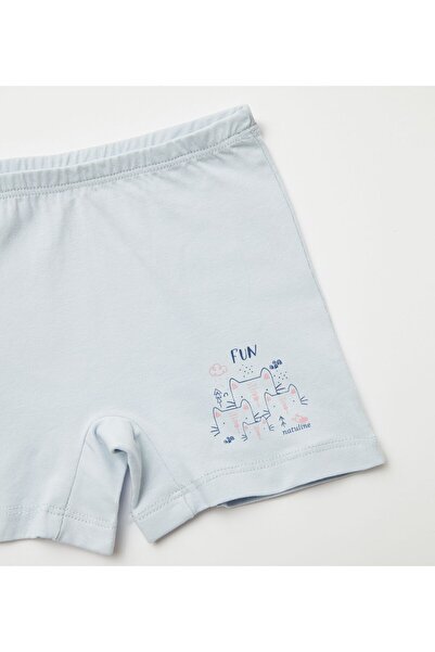 natuline GIRL FUN CAT LYCRA 2-PACK BOXER 5503-2