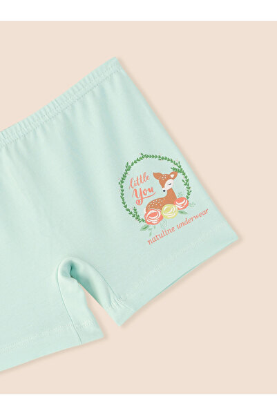 natuline Girl's Organic Cotton Lycra Boxer Little You 3 Pack