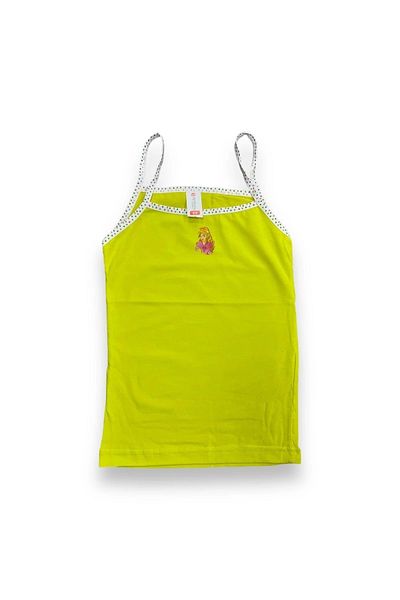 Erdenay Tekstil Mixed Colors Girl's Undershirt with Rope Strap 3-Piece