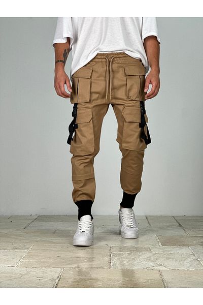 COCOPELLI Μιλιταρικό παντελόνι με λεπτομέρεια Taba Pocket