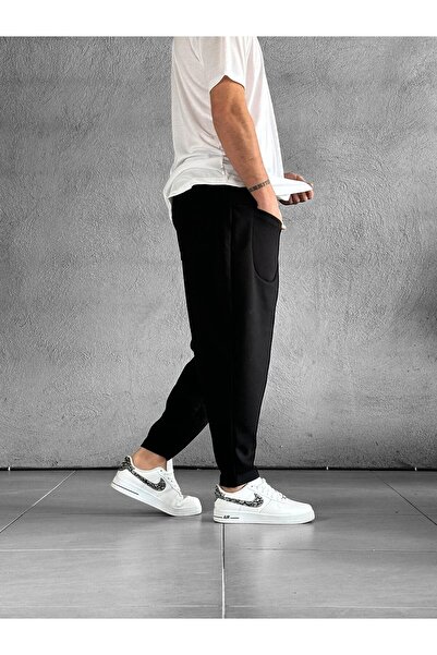 COCOPELLI Ön Cep Detaylı 3 İplik Siyah Baget Pantolon