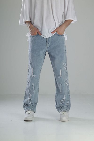 COCOPELLI Висококачествени шарени дънки baggy