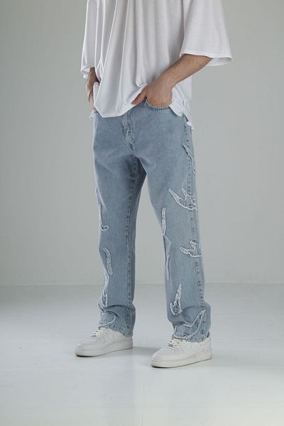 COCOPELLI Висококачествени шарени дънки baggy