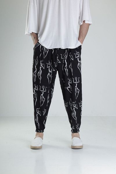 COCOPELLI Ethnic Patterned Pleated Half Shalwar