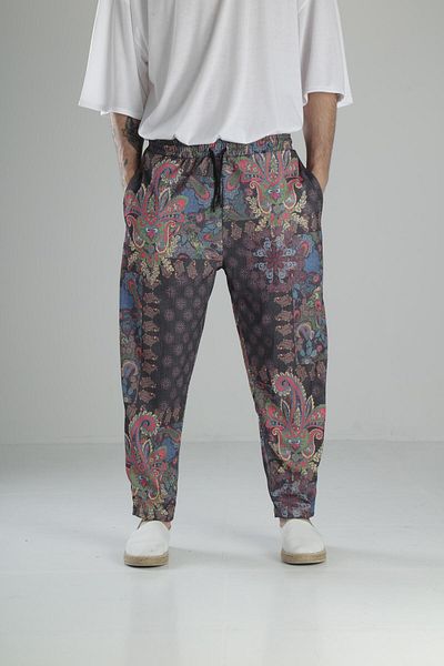 COCOPELLI Floral Patterned Baguette Trousers