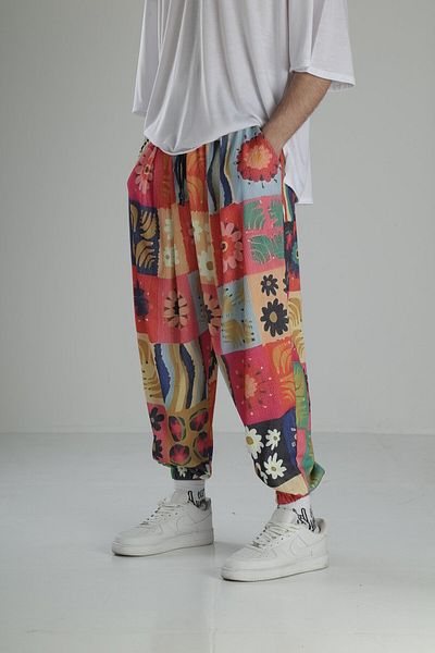 COCOPELLI Șală cu pliuri înfășurate cu modele florale