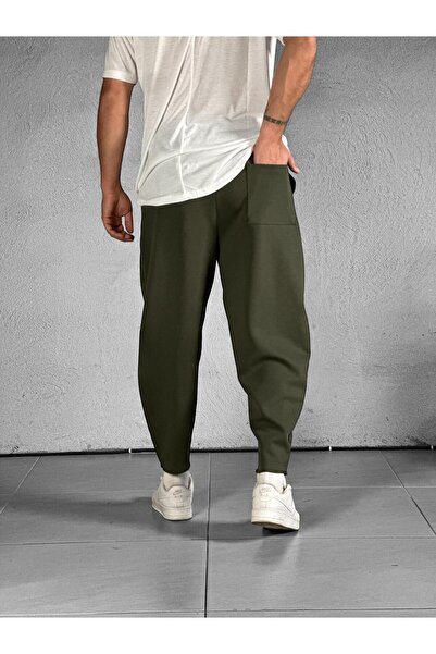 COCOPELLI Cep Detaylı Haki Baget Pantolon