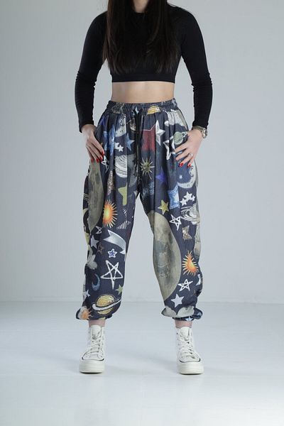 COCOPELLI Planet Detailed Pleated Wrapped Fabric Half Baggy