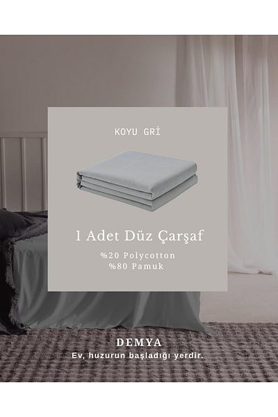Demya Home Cotton Single Flat Sheet 160X240 cm