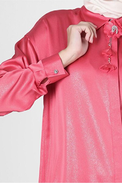 Alvina FLOWER DETAILED SHIRT COLLAR BLUZ 43799