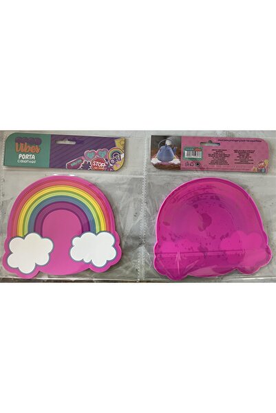 Flippy Coaster, Rainbow Design, PVC, 18.5 x 18.5 cm, Heat Resistant, Multicolor