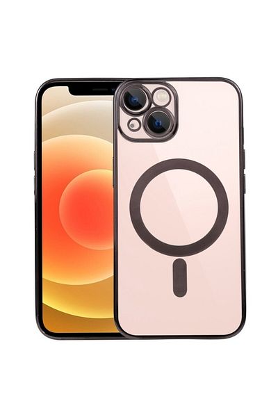 OEM MagSafe Case for Apple iPhone 12, Camera Protection, Full TPU, Colored Edges Ele