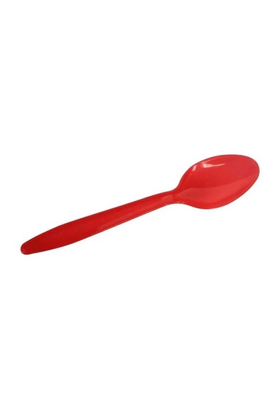 Flippy Set 16 Disposable Spoons, Flippy, Plastic, 15 cm, Red