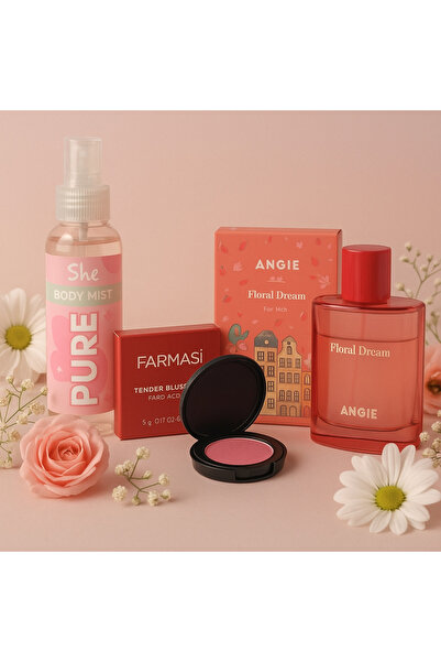 Angie Floral Dream 100ml EDP Kadın Parfüm 3lü Set