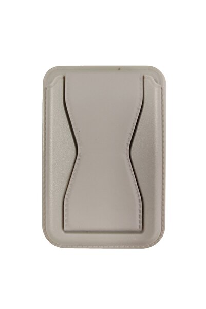 Universal MagSafe wallet for cards with integrated stand, Gray