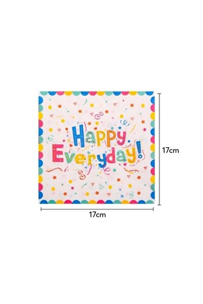 Flippy Σετ 20 χαρτοπετσετών, Flippy, με σχέδιο Happy Everyday, 17 x 17 εκ., Π...