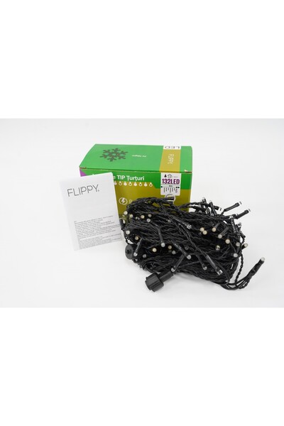 Flippy ®   Φωτισμός Χριστουγεννιάτικου Δέντρου, Φωτοκορδόνι με ιριδίζουσες λά...