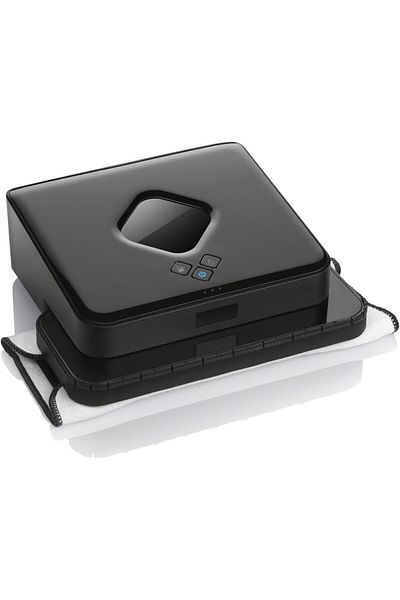 iRobot Braava 380t Advanced Robot Mop - Wet/Dry Cleaning, Large Spaces, Black