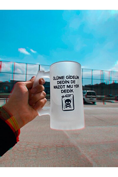 Vays Ölüme Gidelim Buzlu Cam Bira Bardağı