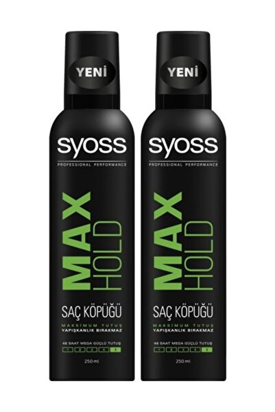 Syoss Max Hold Köpük 250 ml x 2 Adet
