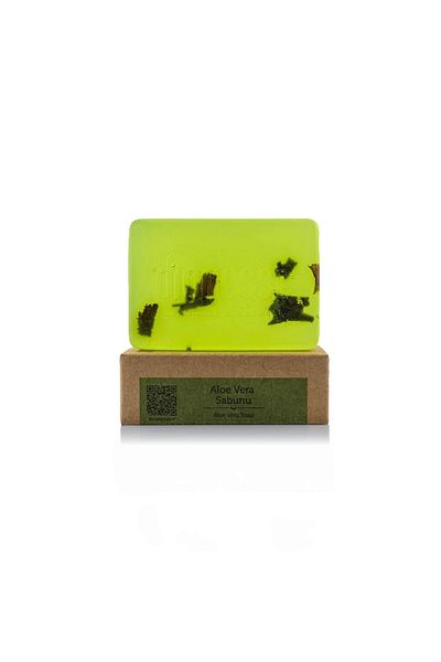 dionesse Aloe Vera Soap 120 Gr - Anti-Dandruff and Anti-Oil Solid Shampoo, Natural Care Soap for Hair and Face