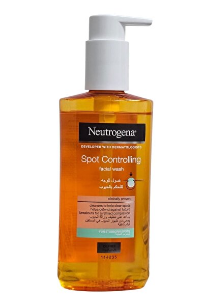 Neutrogena نيتروجينا غسول الوجه 200 مل للتحكم بالحبوب برتقالي