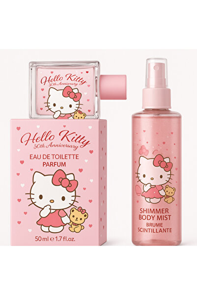 Kiva Hello Kitty 50. Yıla Özel Edt Çocuk Parfüm Ve Simli Vücut Sprey
