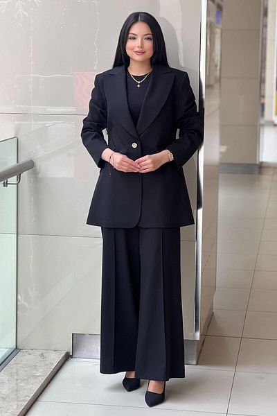 Nuss Single Button Jacket Pants Blazer Suit