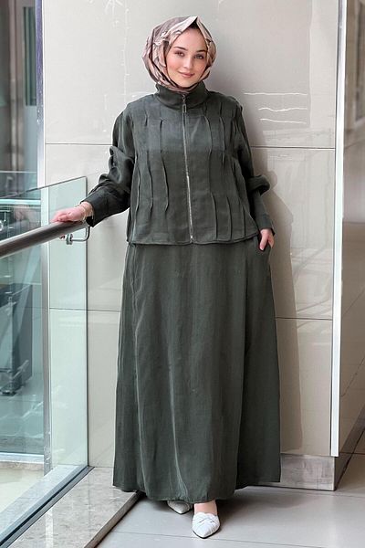 Mahal Lissmore Sleeveless Inner Dress Bomber Jacket Double Suit