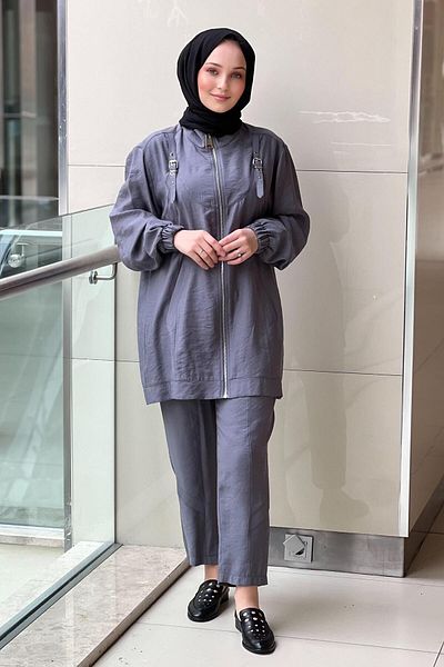 Nuss Belt Epaulette Cap Trousers Set