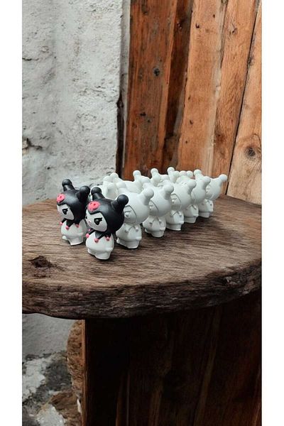 CanTasarımEvi Kuromi Stone Painting Set Figure Child Development Mother Child Activity Stone Painting Set Lover Activity