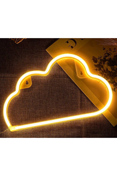 SyaMAG Lumină neon LED decorativă, model nor, lumină caldă, alimentată prin USB