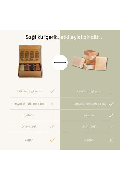 dionesse Natural Clay Soap Set for Men 4X120 Gr - Organic & Handmade