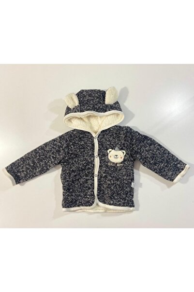 Puan Baby Puanbaby Happy Klkl. Kapşonlu Kalın Kız Bebek Kışlık Hırka Mont