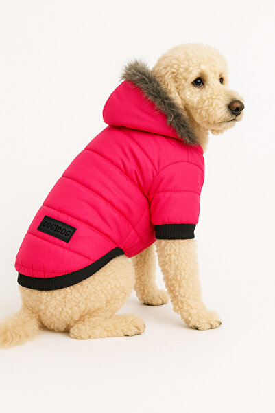 DOGİ&DOG Küçük Irk Neon Pink Anorak Puf Köpek Montu (01-10kg Arası)