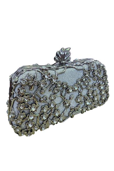 OUEEN ELİZABETH PIELE DE CRISTAL & FIGURA DE FLORI CARCASA METALICA GEANT DE SORIRE DE DAMA