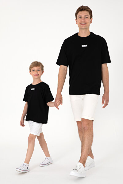 U.S. Polo Assn. تي شيرت أسود برقبة دائرية للرجال مقاس كبير 50305923-VR046