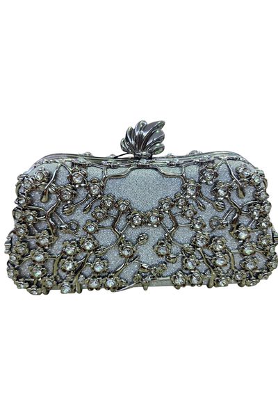 OUEEN ELİZABETH PIELE DE CRISTAL & FIGURA DE FLORI CARCASA METALICA GEANT DE SORIRE DE DAMA