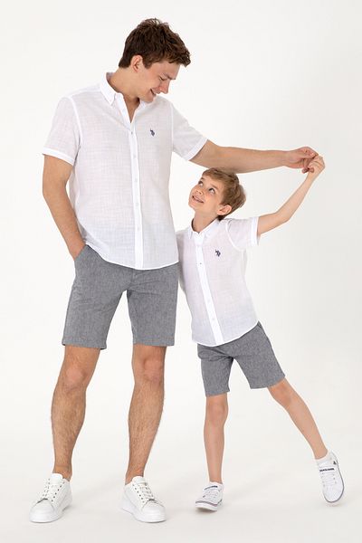 U.S. Polo Assn. Men's White Short Sleeve Shirt 50306324 -Vr013