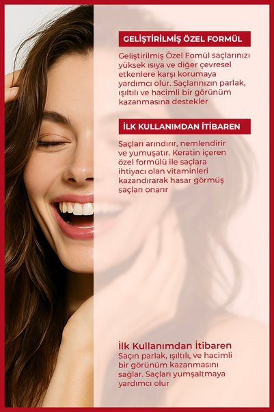 ENZYM COSMETICS Isı Ve Güneş Koruyucu Etkili Saç Spreyi 200 ml (Keratin + Hidrolize Pirinç Proteini)
