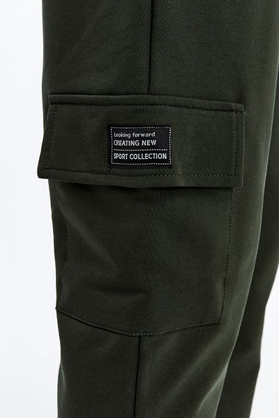 AXXEL Men's Khaki Pocketed Jogger Sweatpants-P2142