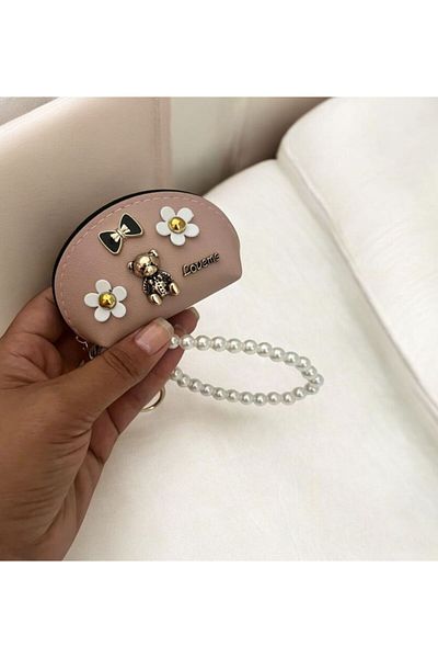 demirosa 1 Pcs Mini Wallet Keychain & Bag Accessory (Bag Not Included)